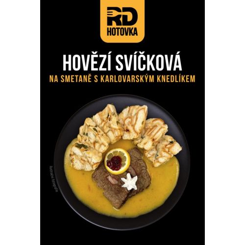 Hovězí svíčková na smetaně s karlovarským knedlíkem 520g