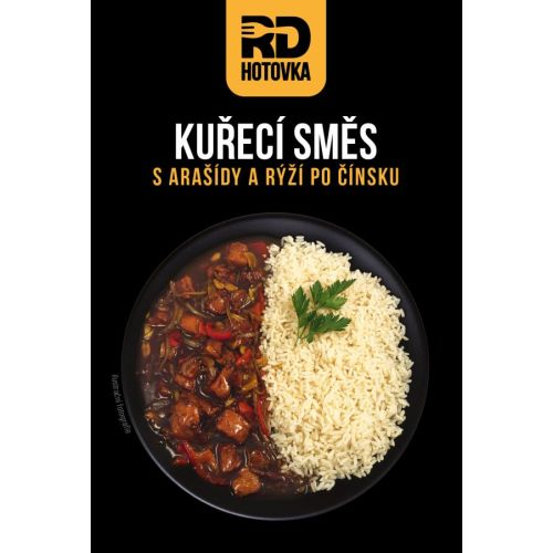 Kuřecí směs po čínsku s arašídy a rýží 500g