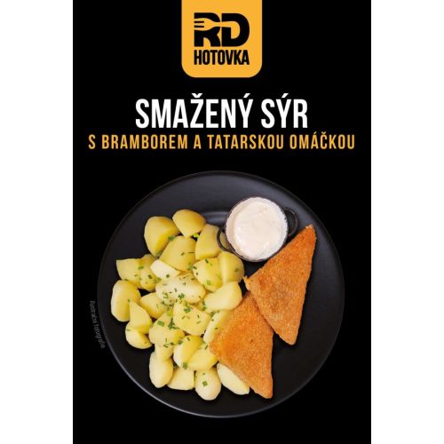 Smažený sýr s bramborami a tatarskou omáčkou 420g