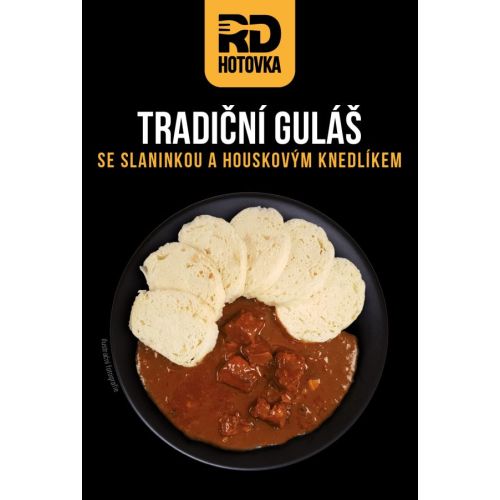 Tradiční guláš s houskovým knedlíkem 500g