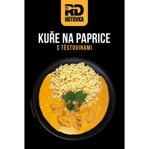 Kuře na paprice s těstovinami 500g