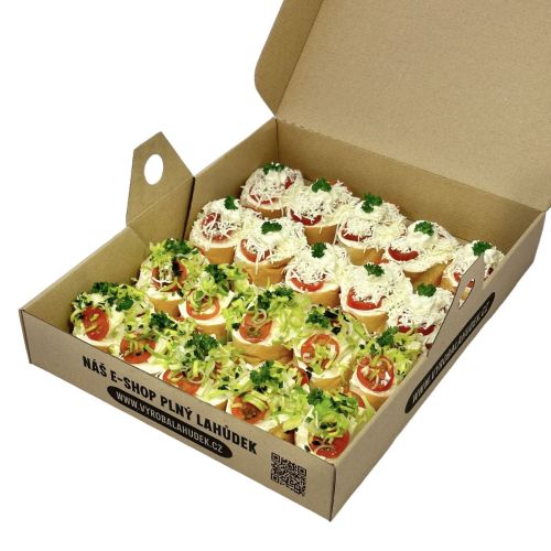 Box mini rajče-balkán, rajče-mozzarela 800g