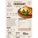 Obložený croissant se sýrem nebalený 150g